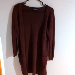 Burgundy long cardigan 🎃